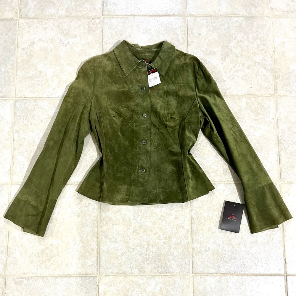 Danier Green Suede Top